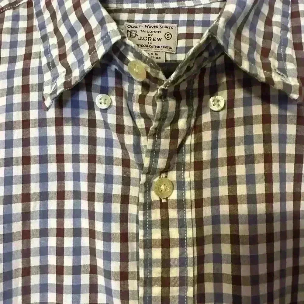 J. Crew Plaid Slim Fit Button Down - Small